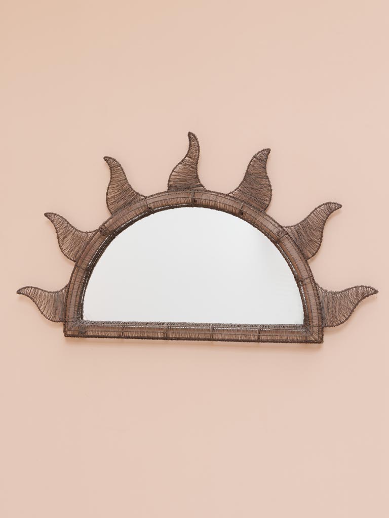 Wall mirror half sun - 5