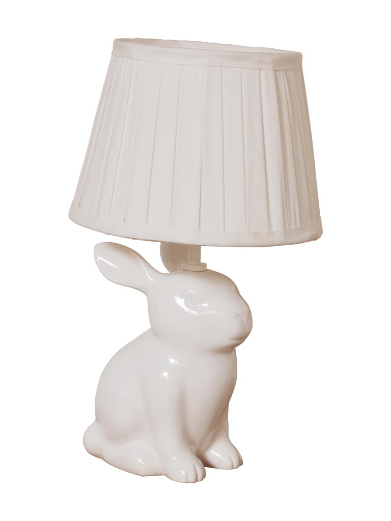 Lampe à poser lapin blanc - 2