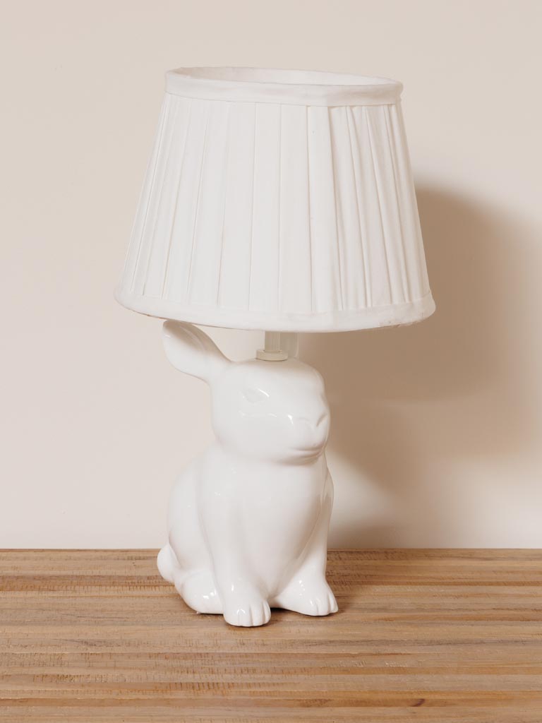 Table lamp white rabbit - 3