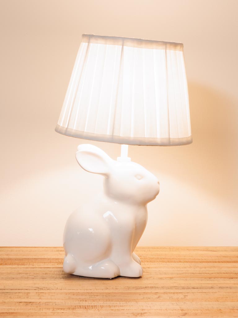 Table lamp white rabbit - 5