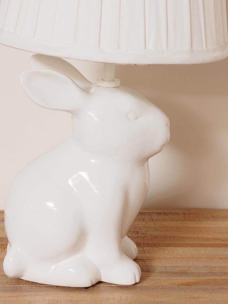 Lampe à poser lapin blanc - 4