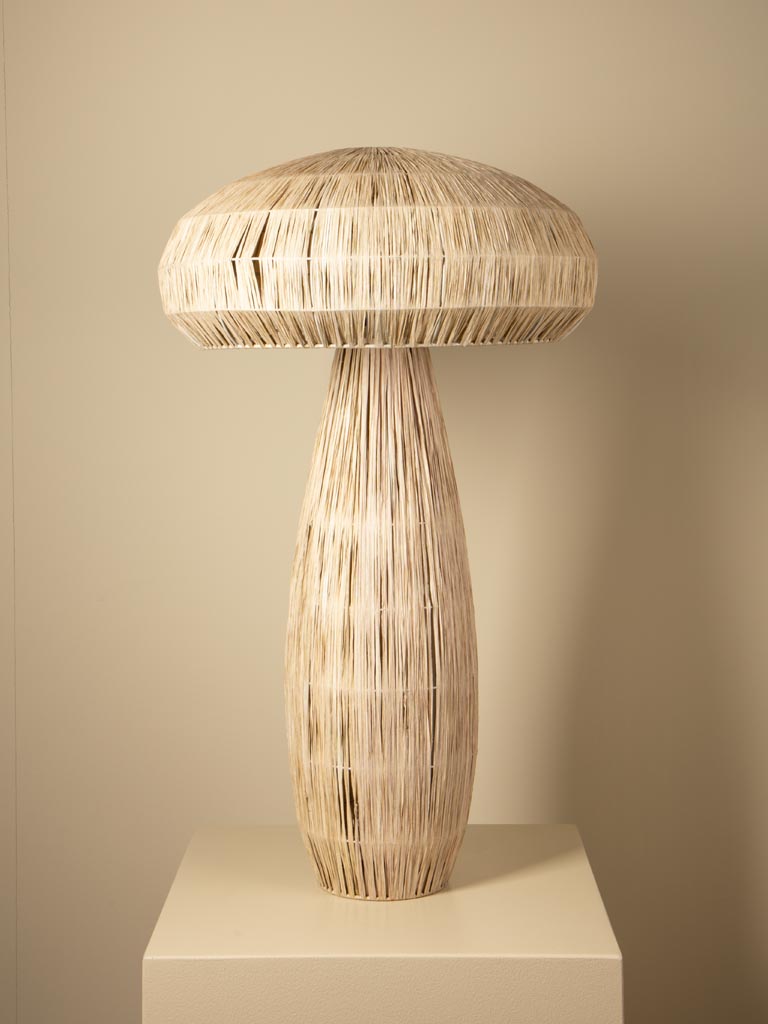 Large beige mushroom lamp - 1