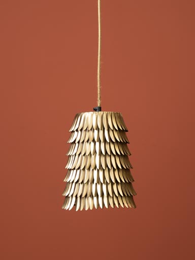 Hanging lamp golden leaves Diane