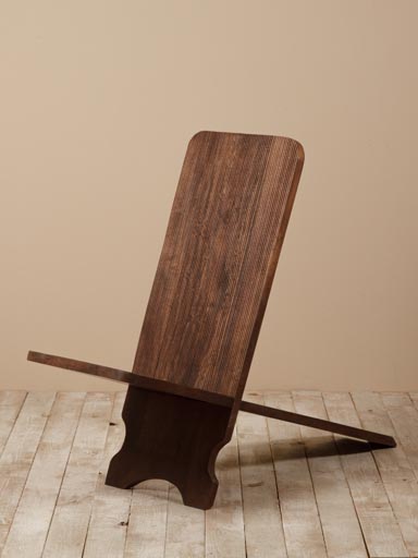 Wooden plank chair Episcopa