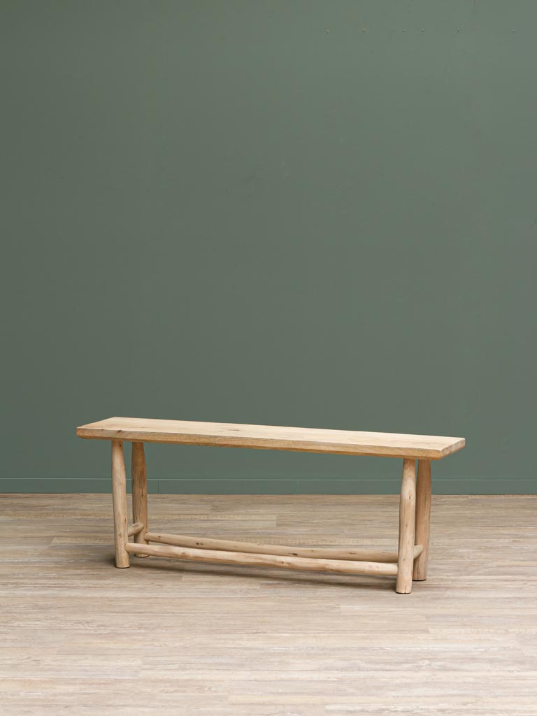 Rough wood bench Archipel - 1
