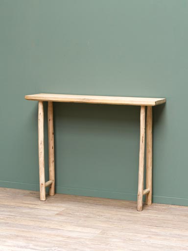 Rough wood console Archipel