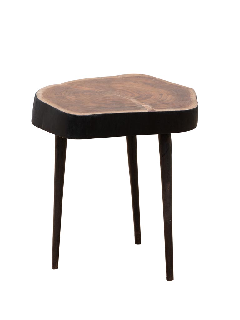 Side table Hood acacia with iron feet - 2