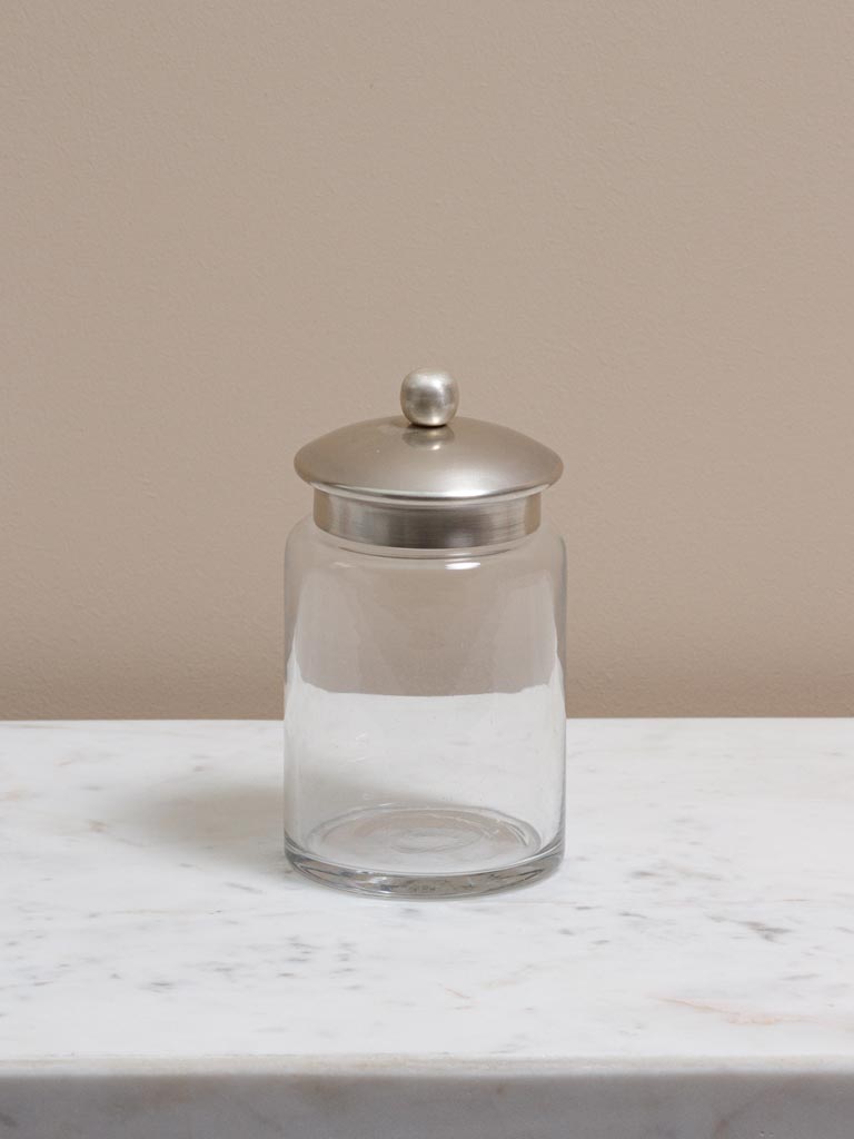 Small cotton pot antique silver Beret lid - 1