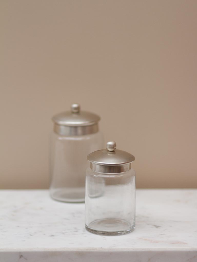 Small cotton pot antique silver Beret lid - 3