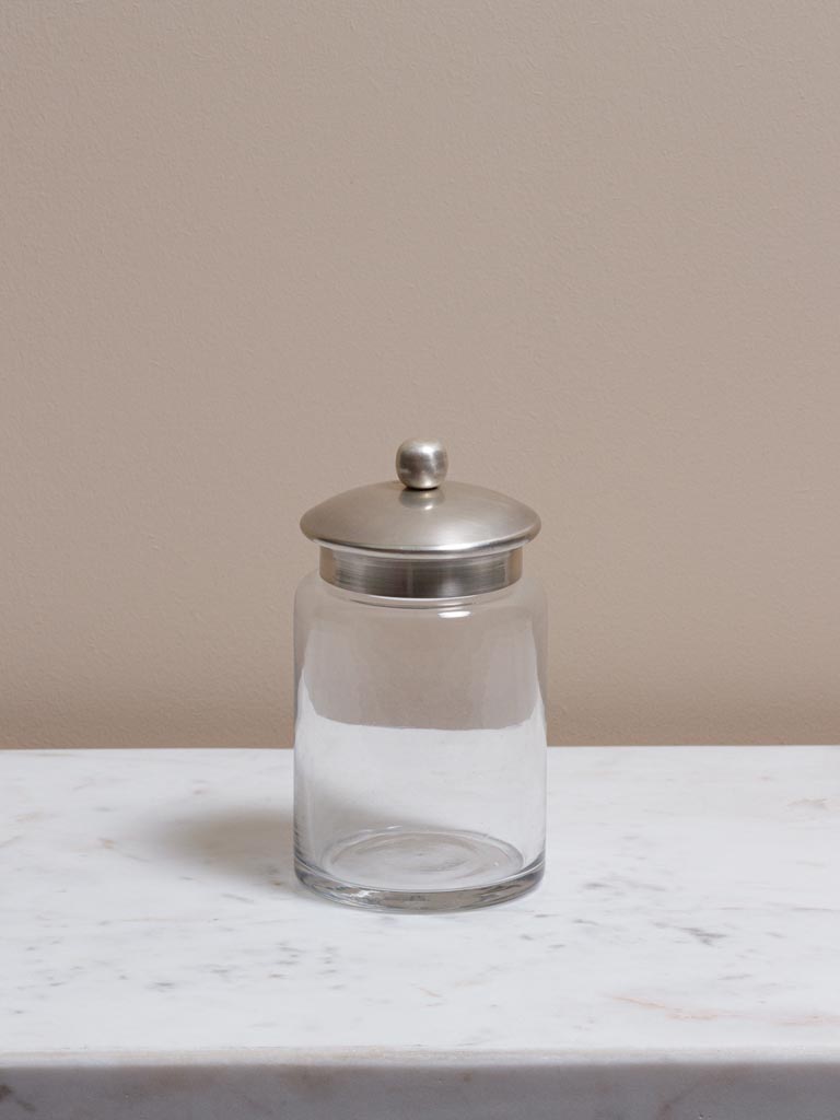 Small cotton pot antique silver Beret lid - 5