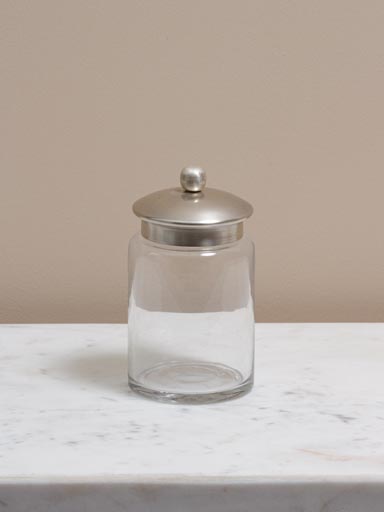 Small cotton pot antique silver Beret lid