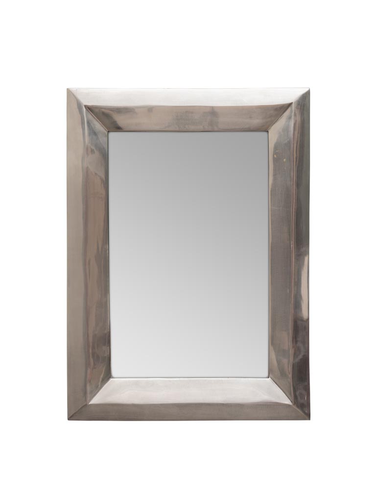 Miroir bord facettes de métal rectangulaires - 2