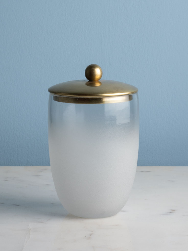 Sanded glass cotton pot Caicos - 1
