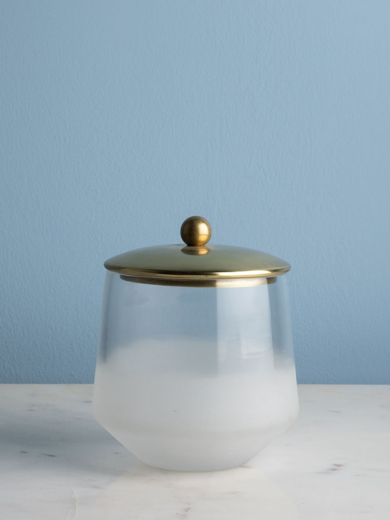 Sanded glass cotton pot Maui - 1