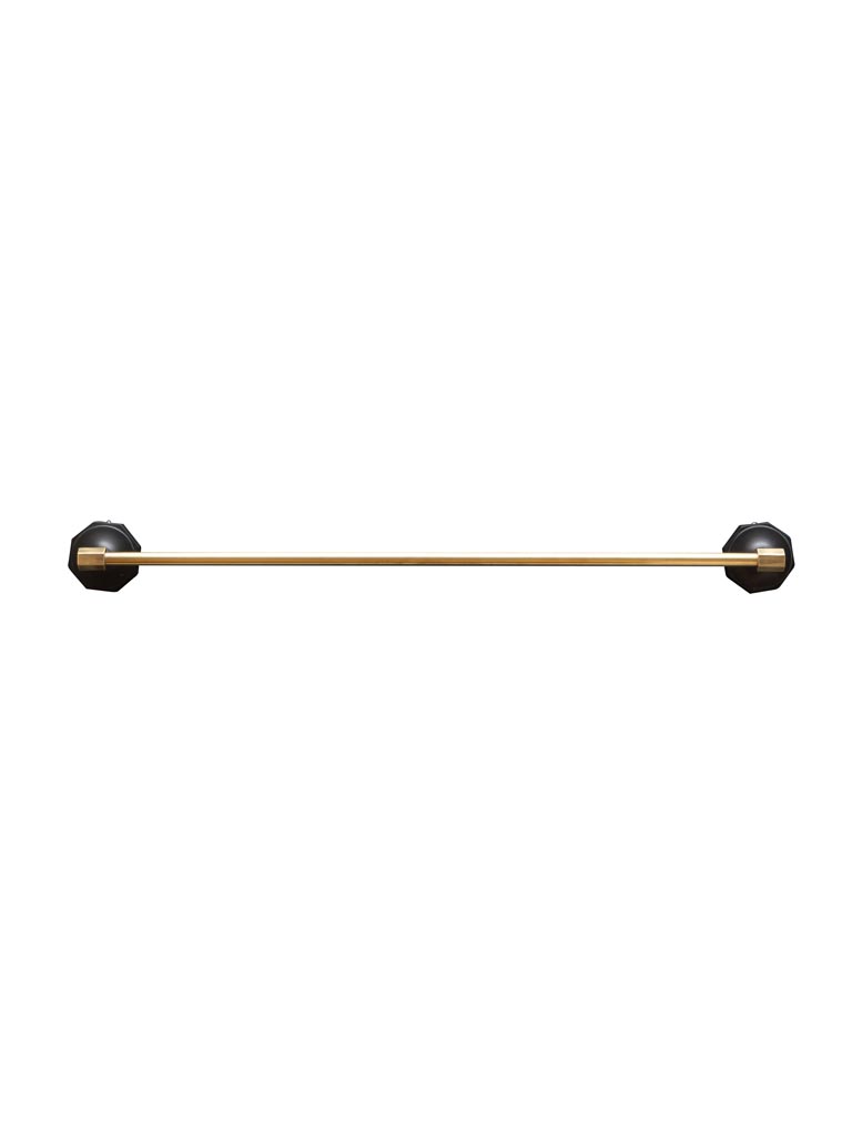 Towel rail black & gold - 2