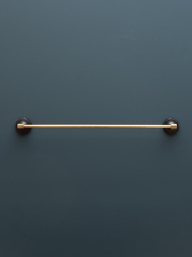 Towel rail black & gold - 1