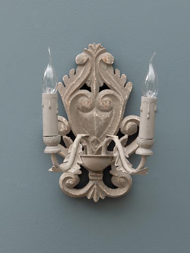 Wallsconce grey patina Cheverny