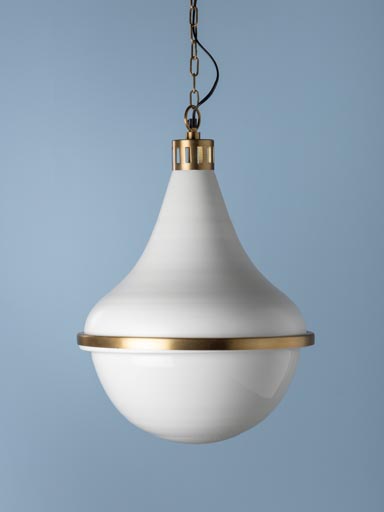 White hanging lamp Elena