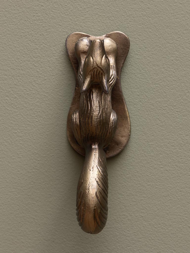 Squirrel door knocker antique brass - 5