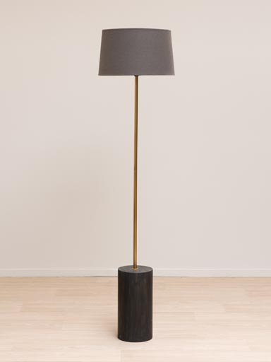 Floor lamp with classic shade (Lampkap inbegrepen)