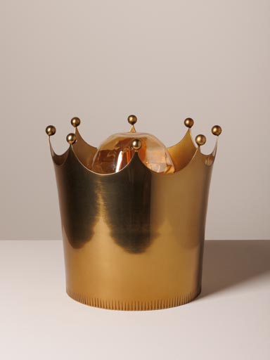 Table lamp golden crown