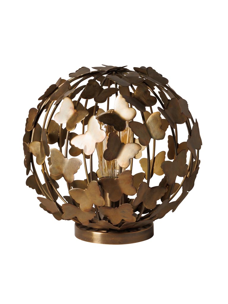 Table lamp golden Butterflies Fidonie - 2
