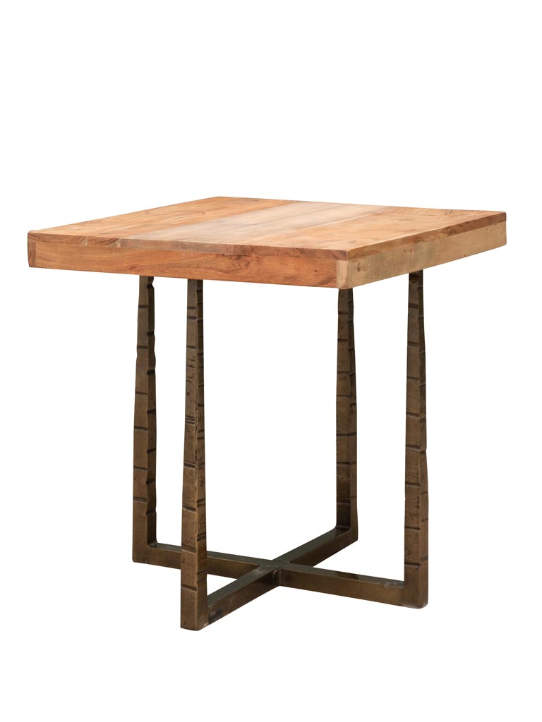 Table d'appoint Cross acacia - 2