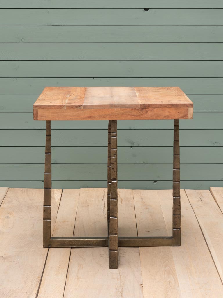Table d'appoint Cross acacia - 5