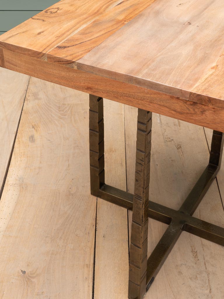 Table d'appoint Cross acacia - 4