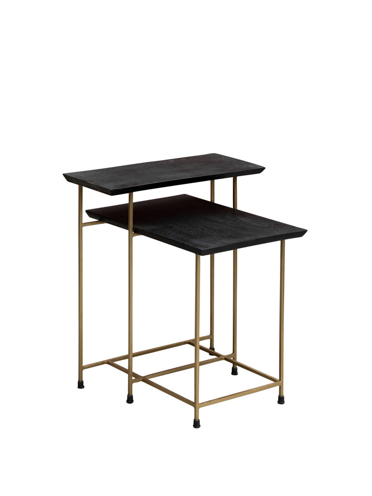 Black side table 2 levels - 2