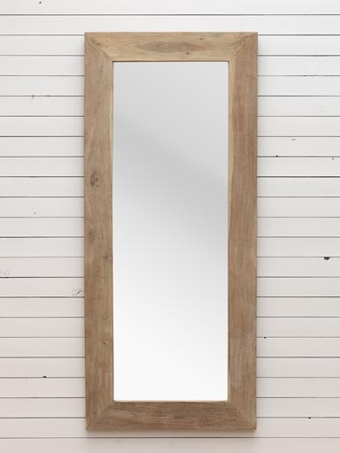 Large wooden mirror