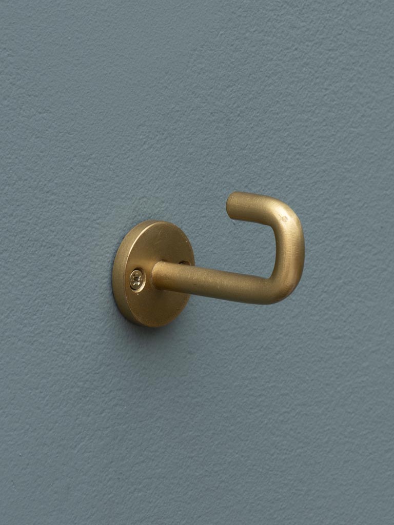Small simple hook brass patina - 4