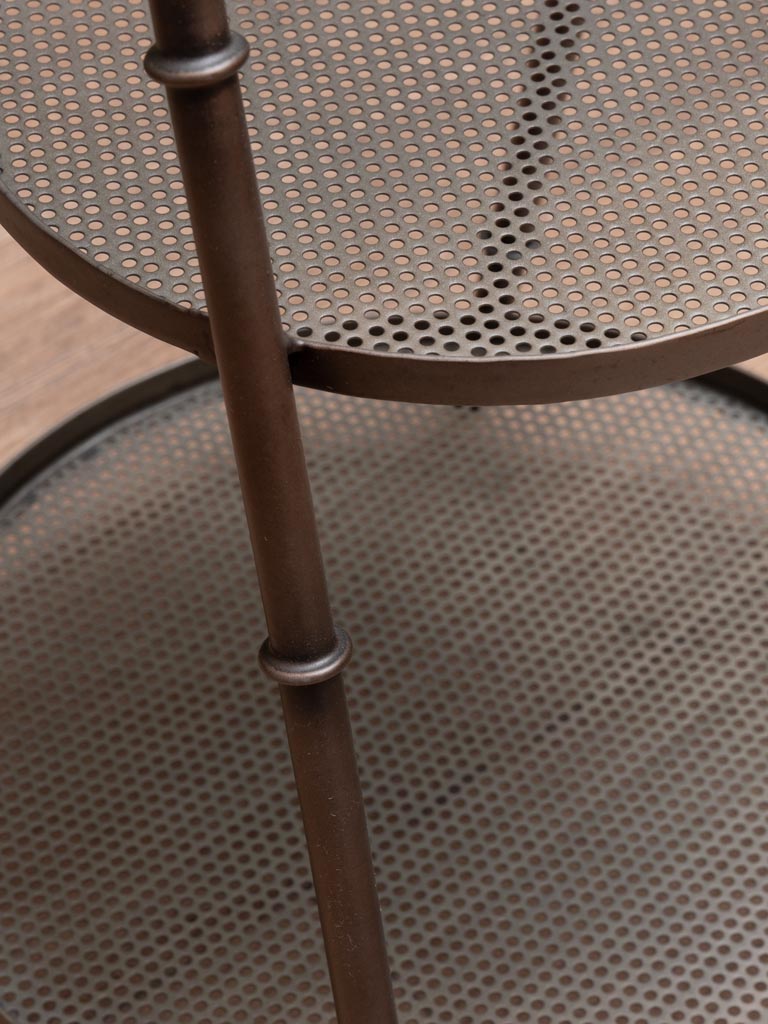 Side table with 2 mesh shelves - 4