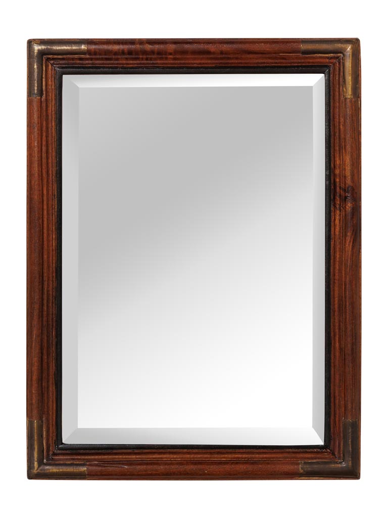 Mirror with brass corners - 2