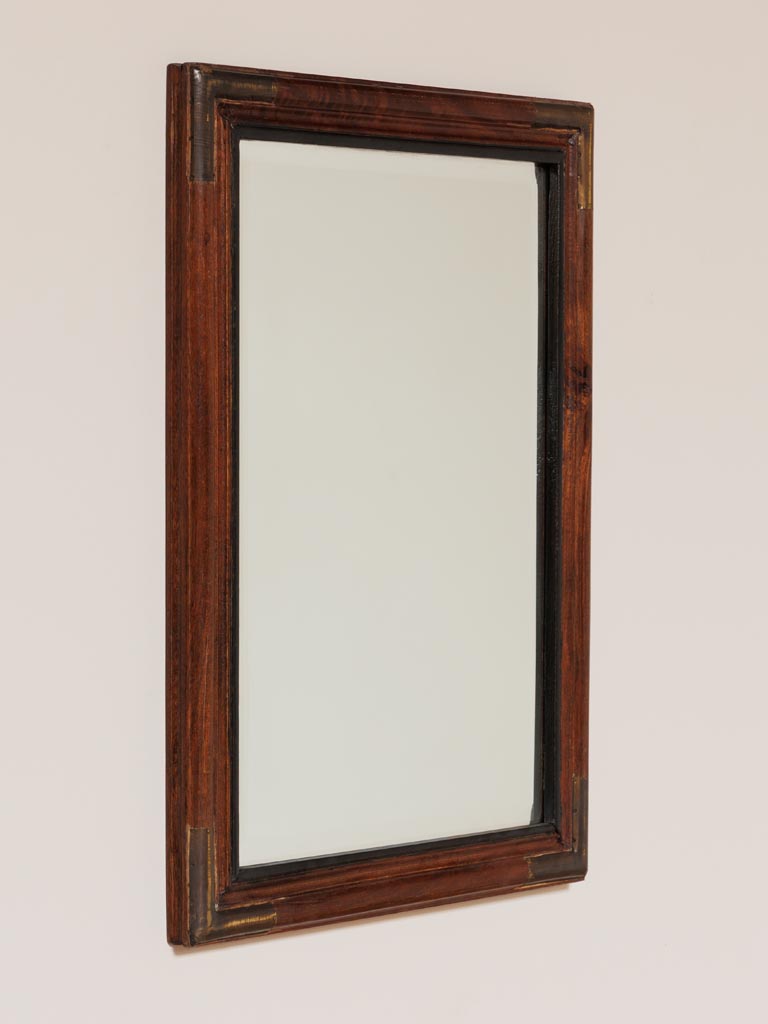 Mirror with brass corners - 3