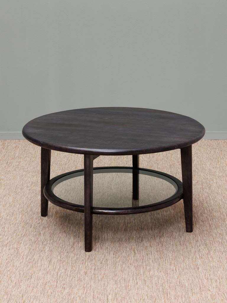 Table basse Lysandre plateau en verre - 1
