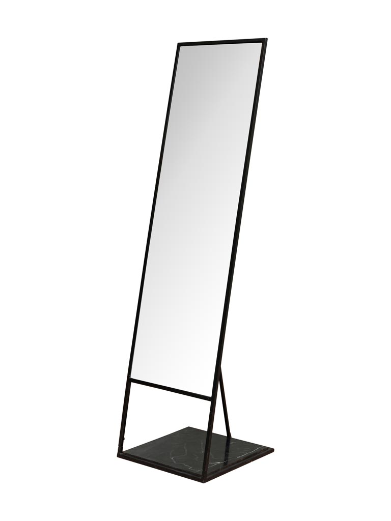 Standing mirror black marble base - 2
