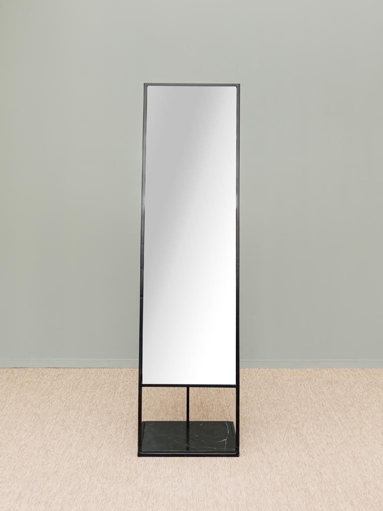 Standing mirror black marble base - 3