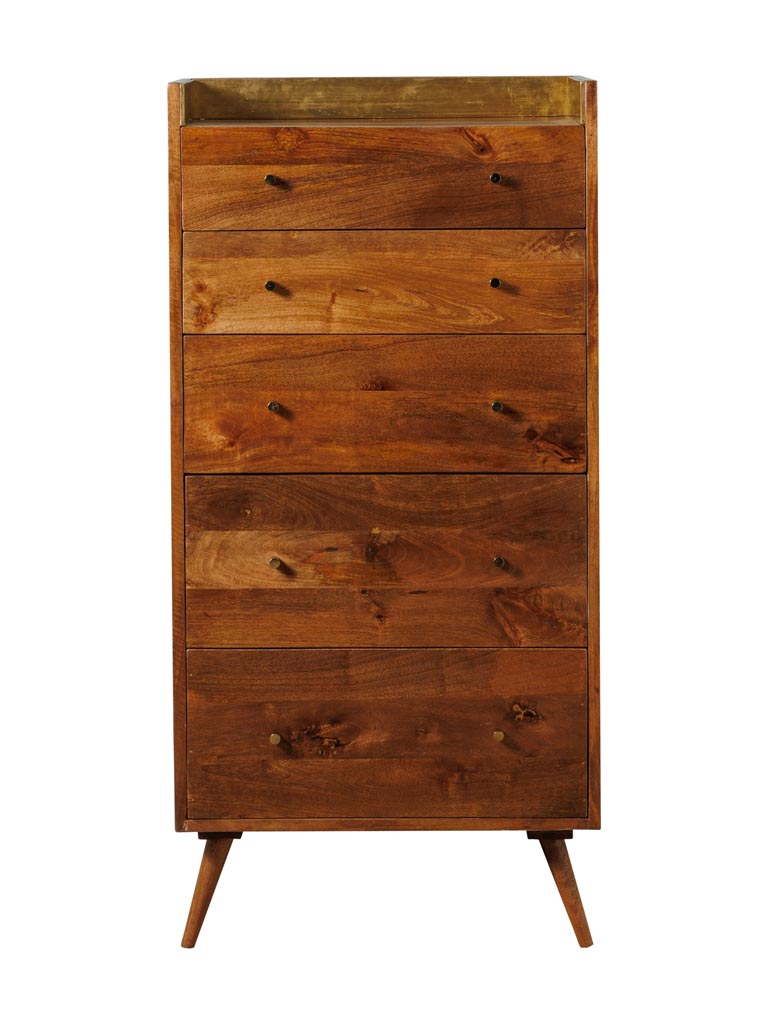 Chest of drawers brass sheet edge Niccolo - 3
