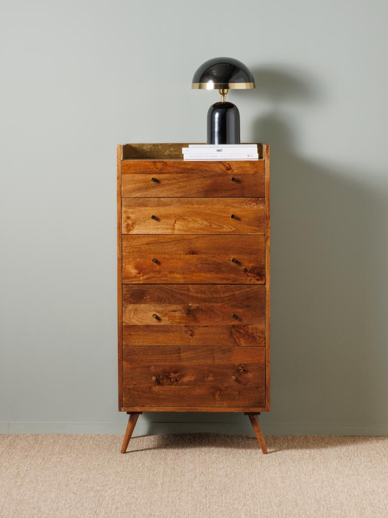 Chest of drawers brass sheet edge Niccolo - 2