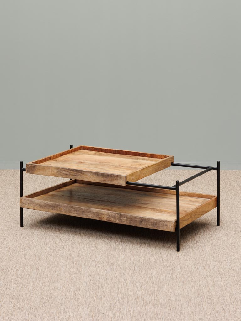 Modular coffee table sliding top - 1