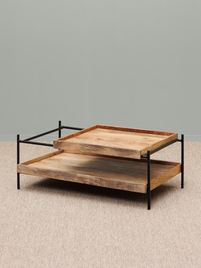 Modular coffee table sliding top - 7