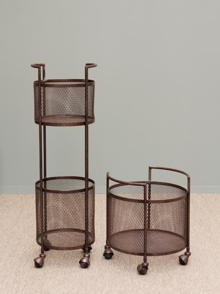 Storage baskets on wheels 2 levels - 4