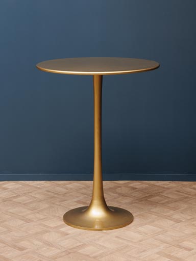 Bar table golden patina Pop