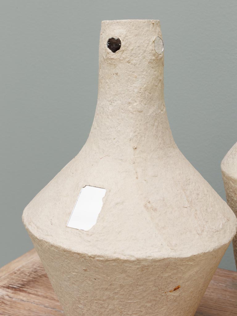 S/3 paper mached vases Trouvaille - 3