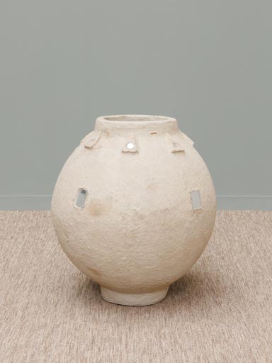 Paper mached pot with mirrors Trouvaille
