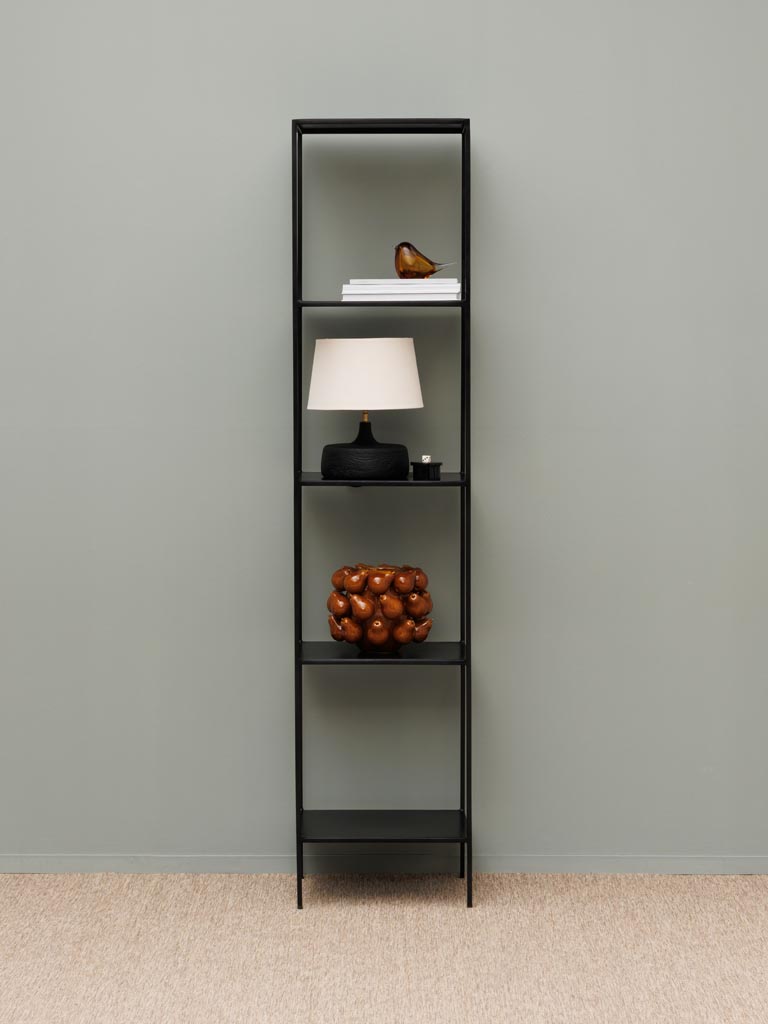 Etagère noire étroite Voiry - 5