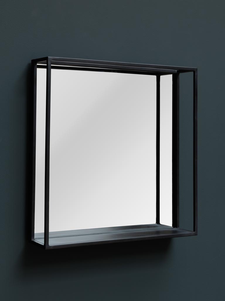 Square mirror with shelf - 5