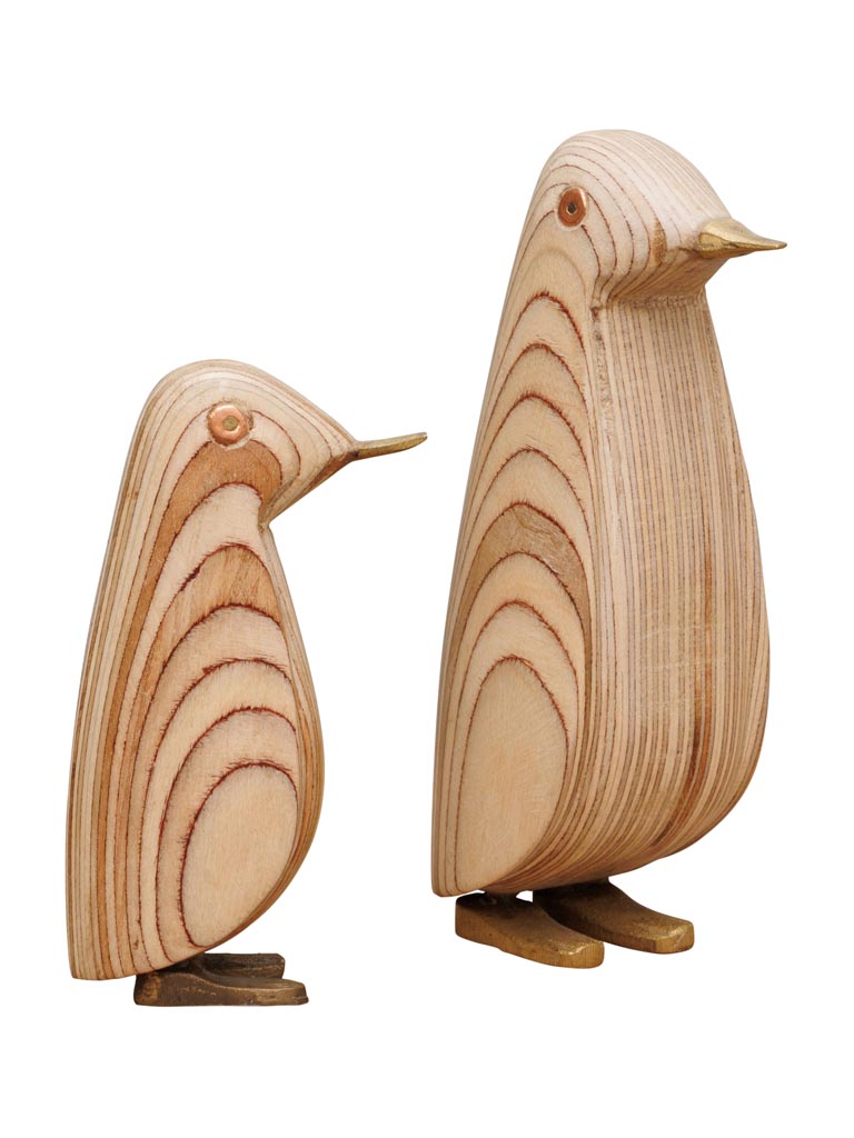 S/2 wooden penguins - 2