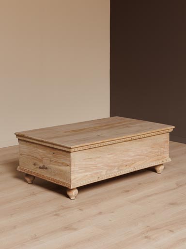 Coffre de rangement en bois